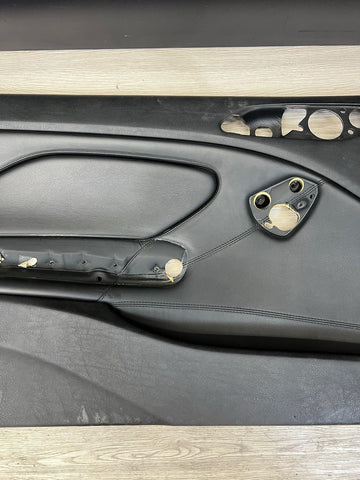01-06 BMW E46 M3 DRIVER LEFT SIDE DOOR PANEL CARD BLACK OEM