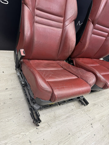 BMW 06-07 E60 M5 Sedan Front Seats Leather Heated Indianapolis Red