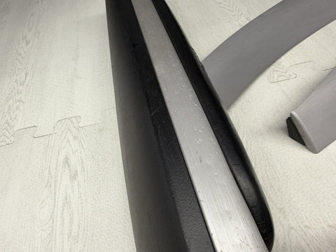 01-06 BMW E46 M3 Convertible Interior Armrests Trim Set Brushed Aluminum *Notes*