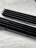 01-06 BMW E46 M3 Gloss Black Fender Vents Grilles Grills Trims NO EMBLEMS