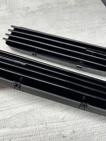 01-06 BMW E46 M3 Gloss Black Fender Vents Grilles Grills Trims NO EMBLEMS