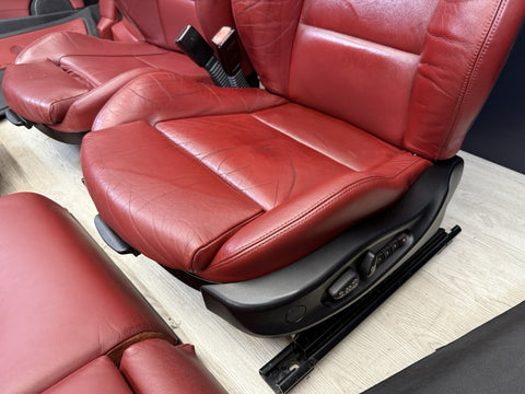 01-06 BMW E46 M3 Coupe Interior Heated Seats & Panels Imola Red