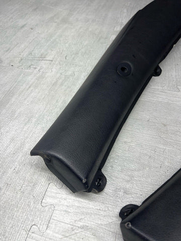 01-06 BMW E46 M3 CONVERTIBLE REAR INTERIOR QUARTER TRIMS COVERS PANELS BLACK