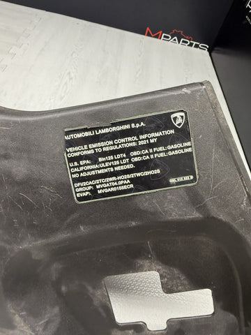 LAMBORGHINI URUS S FENDER ENGINE BAY PLASTIC PANEL COVER 4ML805286
