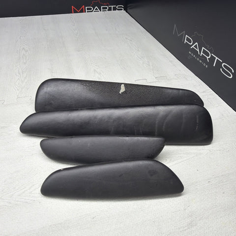 01-06 BMW E46 M3 Convertible Door Upper Arm Rest Armrest Pads Black *Notes*