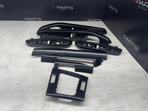 01-06 BMW E46 M3 Coupe Interior Armrests Trim Set Piano Black*Notes*