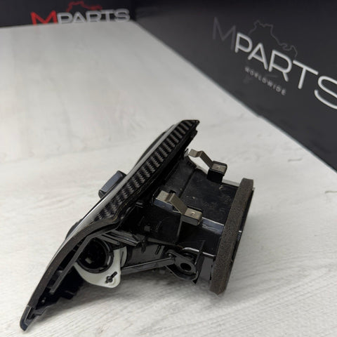 2015-2020 BMW M4 M3 LH DRIVER SIDE OUTER CARBON FIBER AIR VENT OEM 9218549