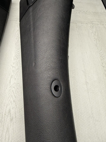 BMW 01-06 E46 325 330 M3 OEM Convertible Rear Top Lateral Trims Panels Black