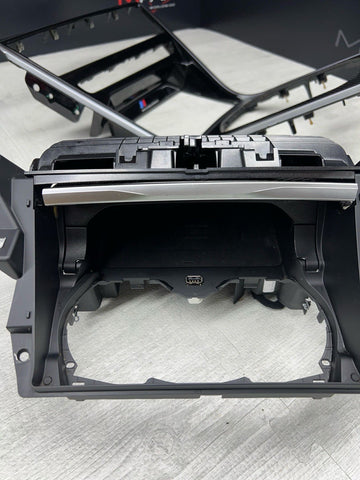 Center Dash Console Carbon Fiber Trims Panels 51168096321 51169396502 BMW F92 M8