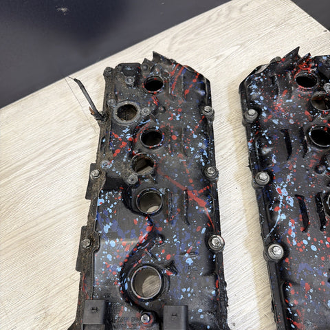 2008-2013 BMW E90 E92 E93 M3 S65 V8 Valve Covers Pair LH RH 7838268 7838267