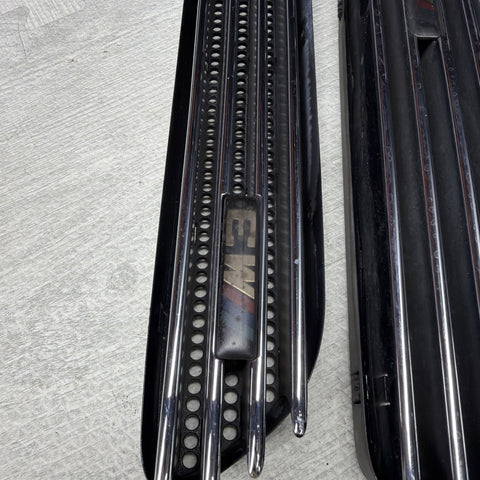 01-06 BMW E46 M3 Left Right Fender Vent Grilles Grills Trims Chrome Genuine OEM