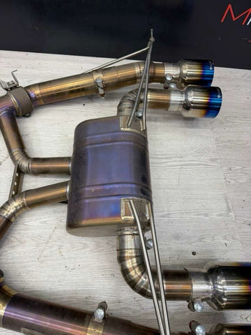 Valvetronic Designs Valved Titanium Full Exhaust w/ Burnt Tips 20-25 BMW G87 M2