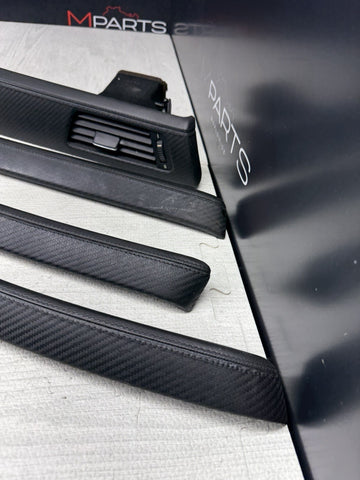 08-13 BMW E92 E93 M3 Interior Trim Set Carbon Leather OEM Genuine *Notes*