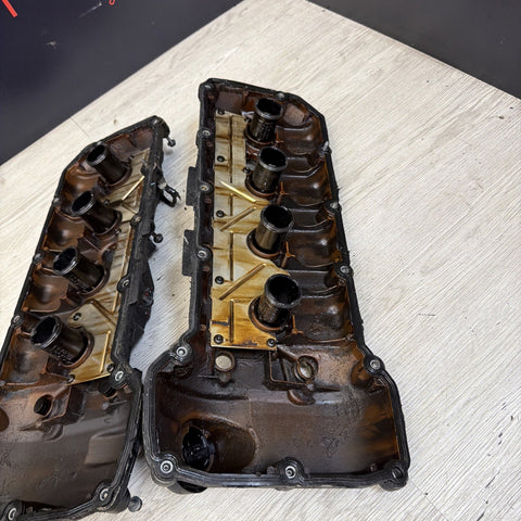 2008-2013 BMW E90 E92 E93 M3 S65 V8 Valve Covers Pair LH RH 7838268 7838267