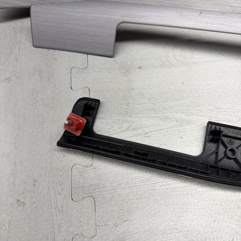 01-06 BMW E46 M3 Convertible Interior Armrests Trim Set Brushed Aluminum *Notes*