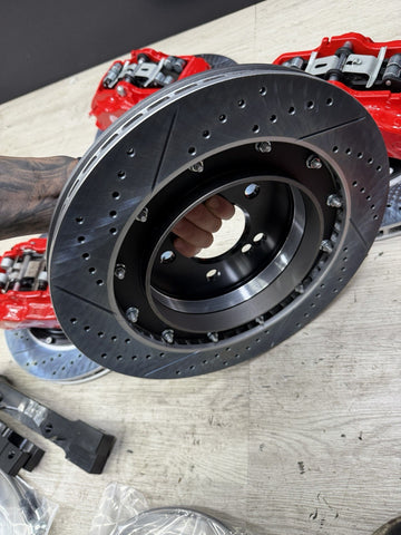 NEW 01-06 BMW E46 M3 BREMBO Big Brake Kit Red Calipers Rotors Set Plug Play