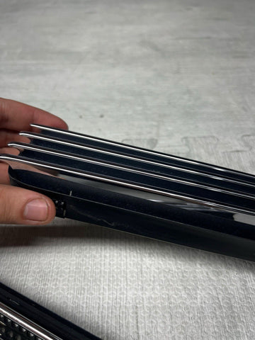 01-06 BMW E46 M3 Left Right Fender Vent Grilles Grills Trims Chrome Genuine OEM