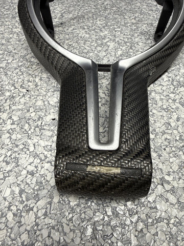 15-21 BMW M2 M3 M4 F87 F80 F82 F83 STEERING WHEEL DRY CARBON TRIM COVER