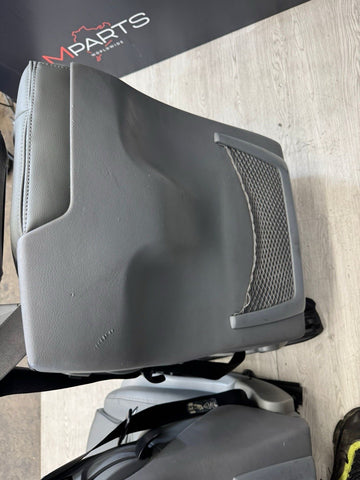 01-06 BMW E46 M3 Convertible Interior Front Heated Seats Grey Gray