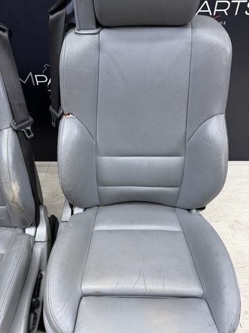 01-06 BMW E46 M3 Convertible Interior Front Heated Seats Gray Grey *Notes*