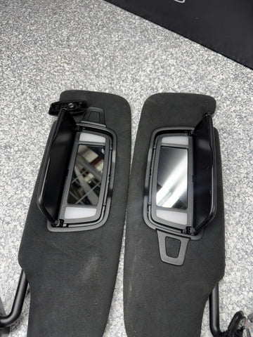 PORSCHE 718 CAYMAN ALCANTARA SUN VISOR SET PAIR CODE GT4 RS GT4RS