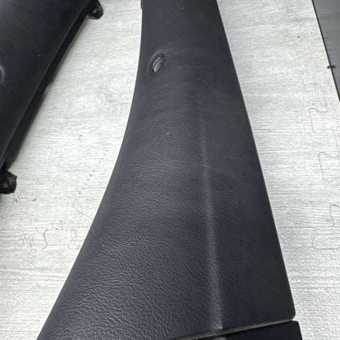 01-06 BMW E46 M3 CONVERTIBLE REAR INTERIOR QUARTER TRIMS COVERS PANELS BLACK