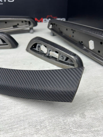 01-06 BMW E46 M3 Convertible Interior Armrests Trim Set Titan Shadow Grey