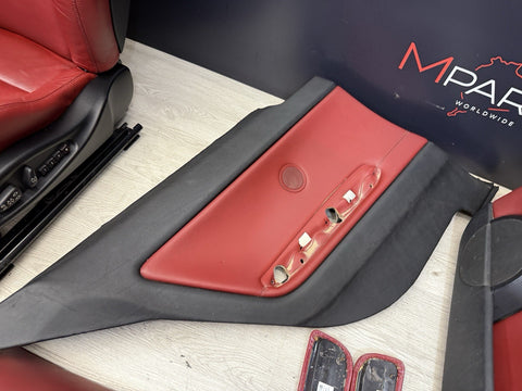 01-06 BMW E46 M3 Coupe Interior Heated Seats & Panels Imola Red