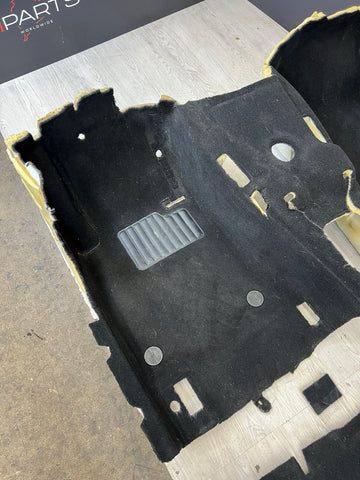 01-06 BMW E46 M3 Convertible Front & Rear Black Floor Carpets Interior OEM