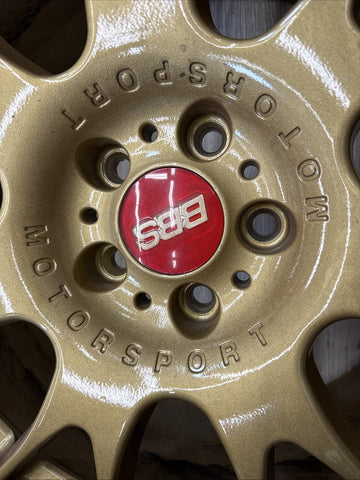 BBS CH017 19” BMW 01-06 E46 M3 Wheels Rims Staggered Set Gold