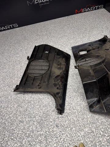 92-99 BMW E36 M3 325 Dead Pedal Kick Panels Speaker Cover Pair BLACK