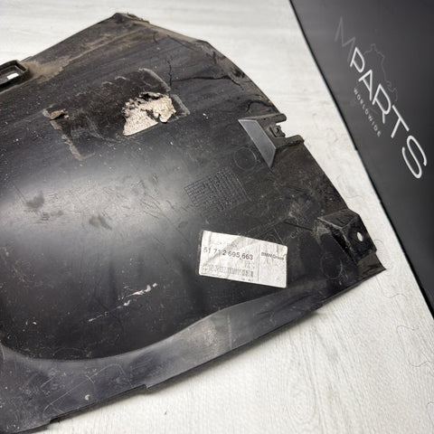 OEM BMW E46 M3 Front Left Splash Shield + Temp Sensors Guard *Cracked