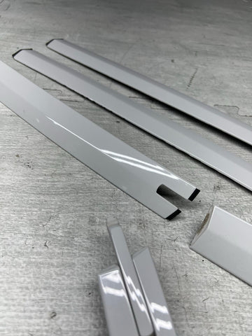 07-13 BMW E93 328 335 M3 Convertible Roof Trims Covers Moldings White Set OEM