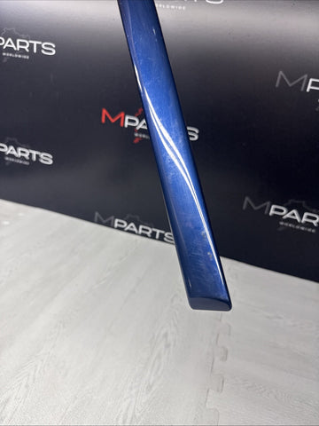 01-06 BMW E46 M3 3-Series Rear Left Quarter Moulding 2694731 Mystic Blue
