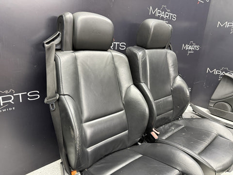 01-06 BMW E46 M3 Convertible Interior Heated Seats Nappa Black Set Complete