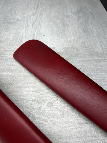 01-06 BMW E46 M3 Coupe Door Upper Arm Rest Armrest Pads Imola Red
