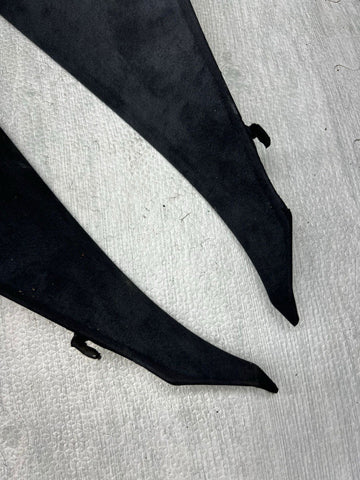 04-10 BMW E63 645 650 M6 Coupe Rear C Pillars Trims Covers Set Alcantara OEM