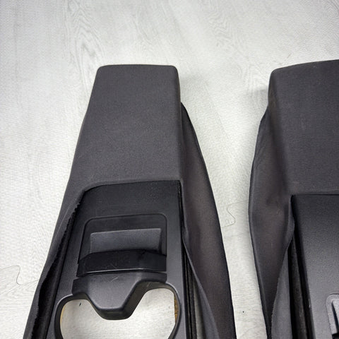 GENUINE BMW E46 B Pillar Trims Column Cover Pillars Pair Black *Peeling*