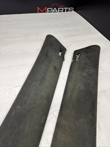 BMW E39 A PILLARS TRIM BLACK FRONT PAIR LEFT RIGHT OEM M5 *Broken*