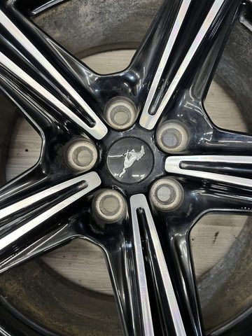 18” 2024 2025 FORD MUSTANG 18x8 5 SPOKE WHEEL RIM Factory Oem Black PR3C1007AA