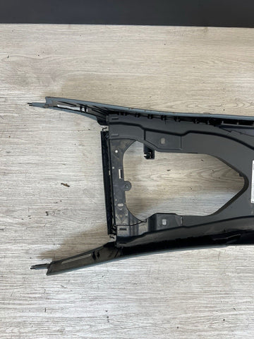 08-13 BMW E90 E92 E93 M3 Center Console Extended Leather Silverstone Palladium