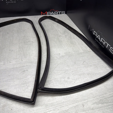 BMW 94-99 E36 M3 Coupe Panel Window Gaskets Seal Black Quarter Rear OEM