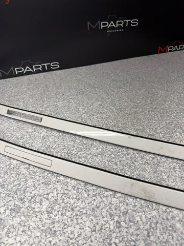 12-20 BMW F30 F80 328 335 M3 Sedan Roof Rack Rail Molding Trim Set White OEM