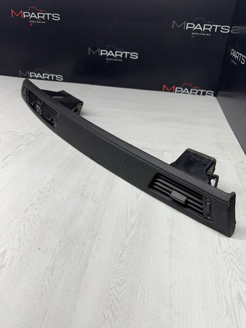 06-11 BMW E90 E92 E93 328 330 335 M3 DASH TRIM CARBON LEATHER 52850610 OEM