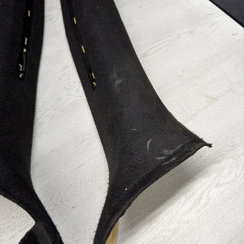 2001-2006 BMW M3 E46 Coupe Front Left Right A Pillar Trim Cover Black OEM
