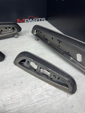 01-06 BMW E46 M3 Convertible Interior Armrests Trim Set Titan Shadow Grey