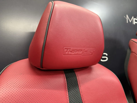 21-25 ACURA TLX TYPE S INTERIOR SET RED ALCANTARA LEATHER SEATS OEM 7K MILES