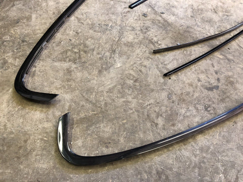 (PICK UP ONLY) 06-10 BMW E63 M6 Coupe Roof Top Window Gutter Trims Gloss Black