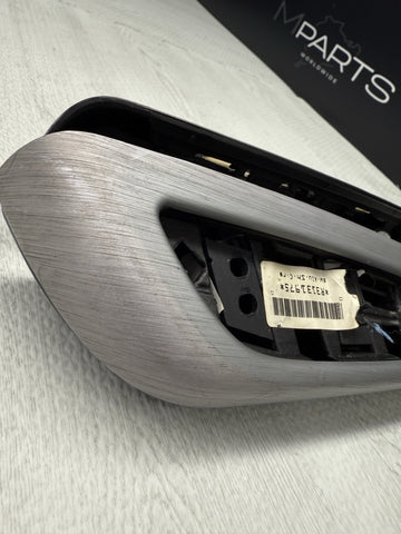 01-06 BMW E46 M3 Convertible Rear Armrest Armrests Black Silver Genuine 7585278