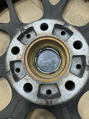 Authentic BBS CH104 19” Wheel Rim 19x8.5 ET32 Black / Chrome Lip + Tire + Cap